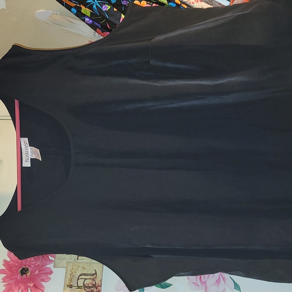 Romans 32W 2 piece maxi dress with matching button down shirt 5X